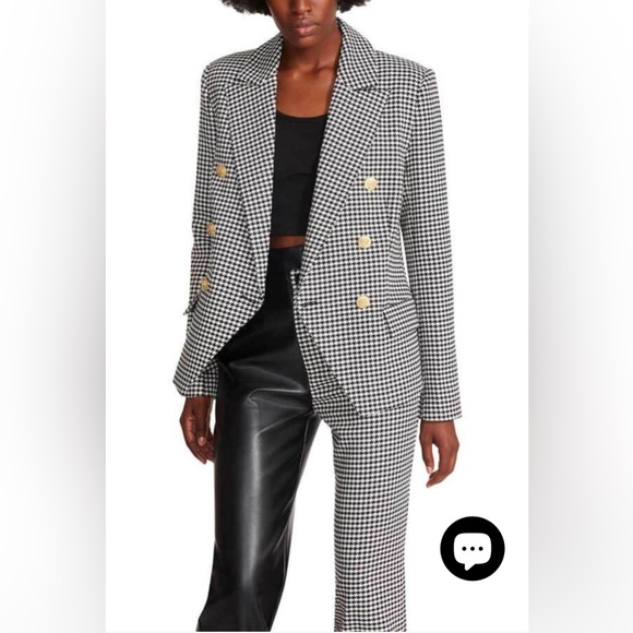 BB Dakota x Steve Madden Naomi Houndstooth Blazer *WORN ONCE* - Picture 4 of 7